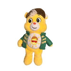 Wicked Care Bears Yellow Plush with Green Jacket